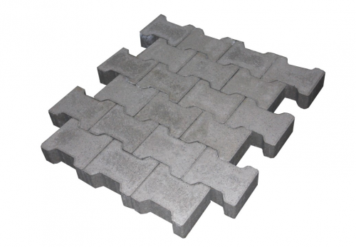 H-Profielsteen 8cm KOMO MF grijs met deklaag