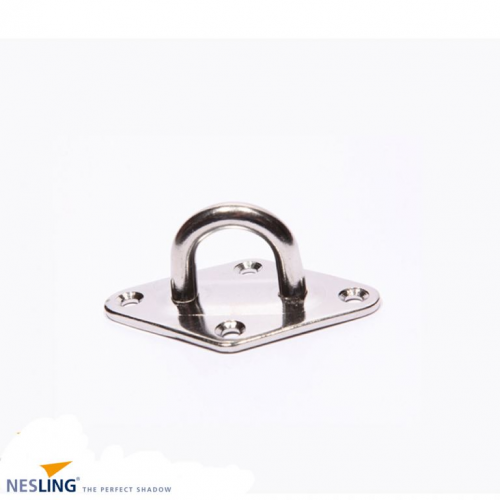 Plaat met oog RVS OP=OP