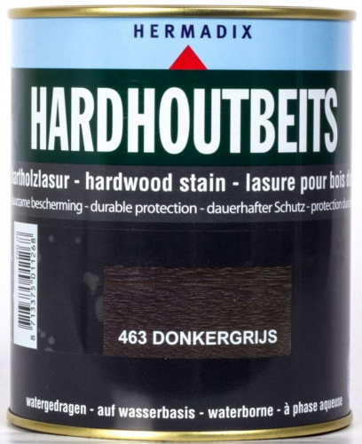 Hardhoutbeits 750 ml 463 donkergrijs (nieuwprijs €31.75)