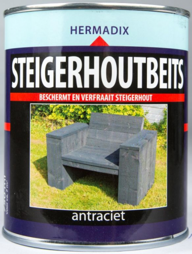 Steigerhoutbeits 750 ml antraciet