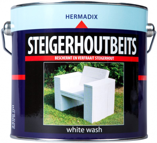 Steigerhoutbeits 2500 ml white wash