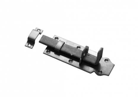 Hangslotschuif 100 mm rvs