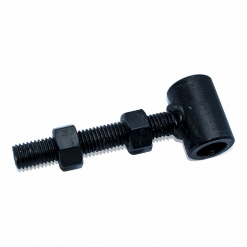 Oogschroef voor poortframes met 2 moeren zwart