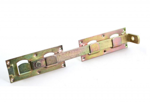 Overslaggrendel geel verzinkt 450 mm