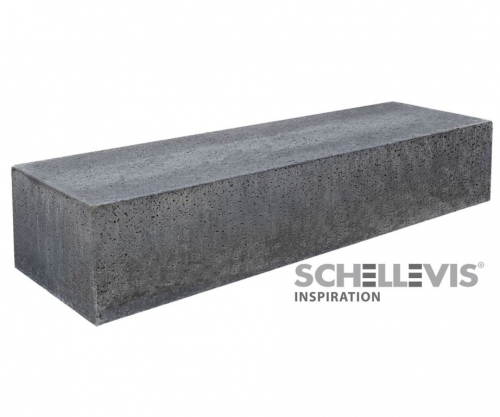 Schellevis Oud hollands zitelement 200x60x40 antraciet