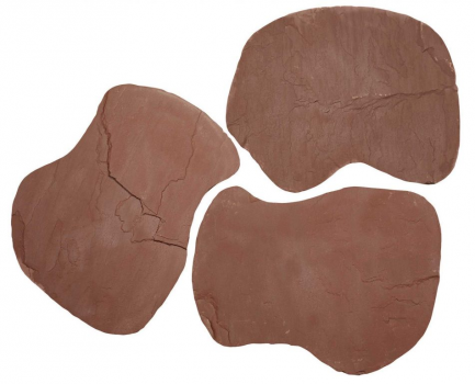 Flagstone per stuk Gres rood