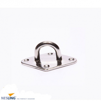 Plaat met oog RVS OP=OP