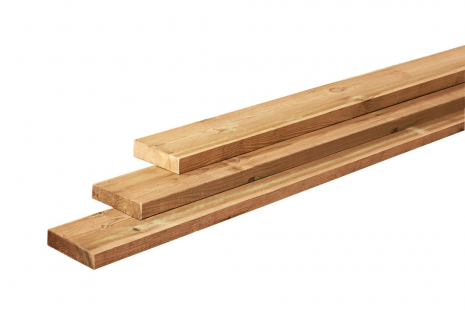 Grenen geschaafd/fijnbezaagde plank 2,8x19,5x400 cm