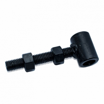 Oogschroef voor poortframes met 2 moeren zwart