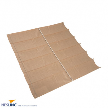 Harmonica schaduwdoek coolfit 2x5m (BxL) Zand OP=OP