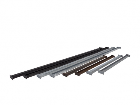U-profielen t.b.v. bamboematten 60 cm gegalvaniseerd