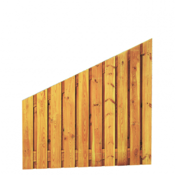 Geschaafd afbouwscherm grenen 21-planks 17 mm 180x180/90