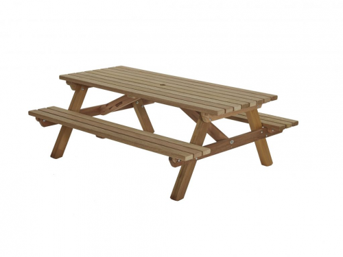 Picknicktafel 200x160cm, hardhout (gemonteerd)