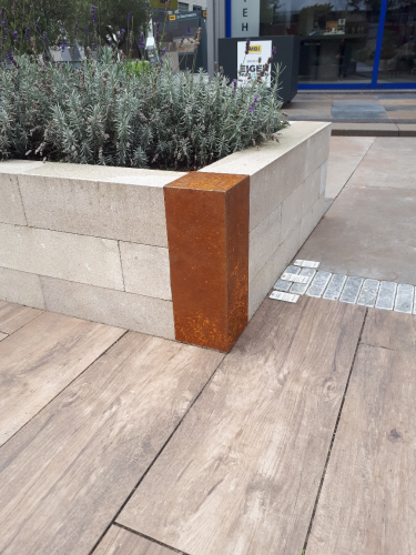 ECCO Betotop hoekstuk Corten 15-43 cm