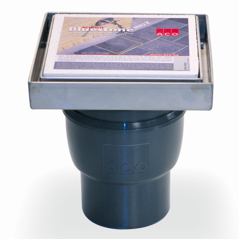 ACO Bluestone put RVS opzet + onderuitlaat
