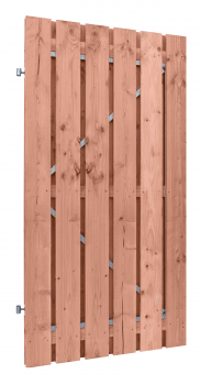 Douglas fijnb. deur op verstelb. stalen frame 15 mm 100x195