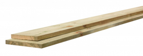 Midden-Europees vuren fijnbezaagde plank 1,9x14,5x180 cm