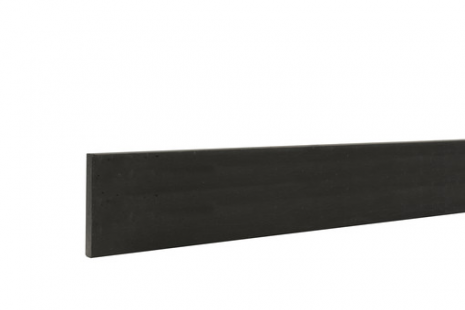 Betonplaat glad 24x3,5x224 cm, antraciet gecoat