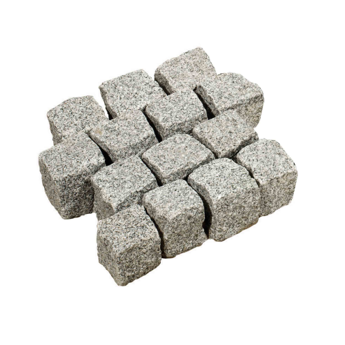Portugees graniet grijs Bekapt 15x17 cm kist  4,2 m2/1400 kg