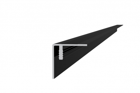 Aluminium hoekprofiel / plint 4x4x300 cm, antraciet