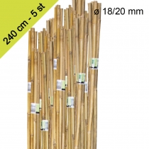 Tonkinstokken 240x18/20 (bos van 5 stuks)