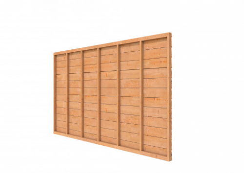 Douglas achterwand tbv Comfort/DHZ zweeds rabat enkelzijdig