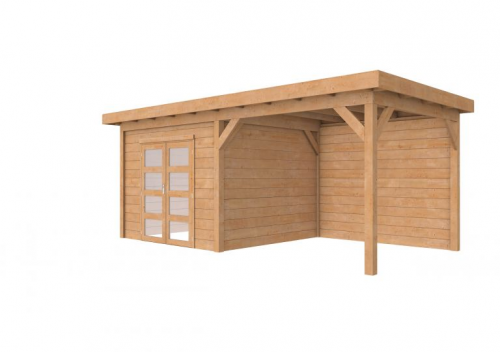 Douglas Topvision Roek 298x298 cm, met luifel 300 cm, onbehandeld