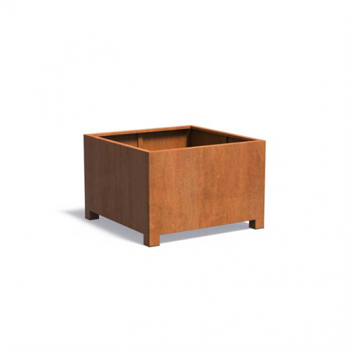 Plantenbak Carrez met poten 120x120x80 cm CorTen 2mm