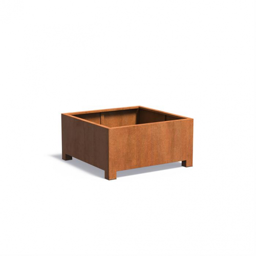 Plantenbak Carrez met poten 120x120x60 cm CorTen 2mm