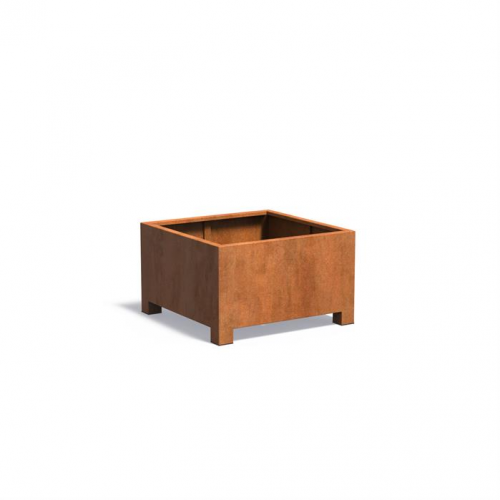 Plantenbak Carrez met poten 100x100x60 cm CorTen 2mm