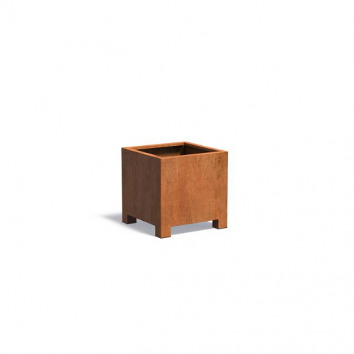 Plantenbak Carrez met poten 70x70x70 cm CorTen 2mm