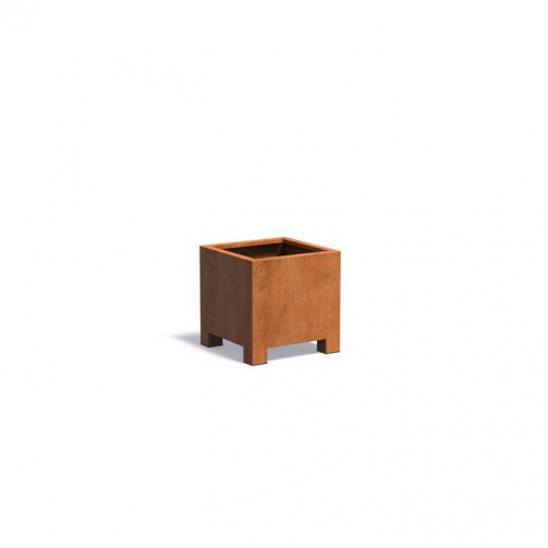 Plantenbak Carrez met poten 60x60x60 cm CorTen 2mm