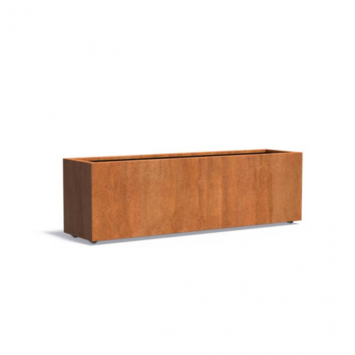 Plantenbak Carrez met wielen 200x50x60 cm CorTen 2mm