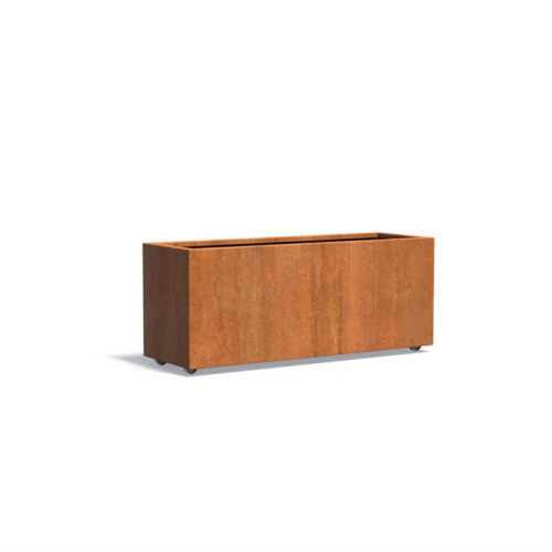 Plantenbak Carrez met wielen 150x50x60 cm CorTen 2mm