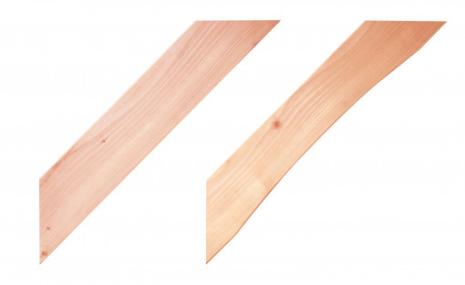 Douglas geschaafde schoor recht 4,5x14,5x70 onbehandeld