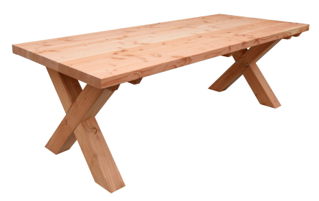 HH Douglas tafel Xavi 79x95x245 cm, onbehandeld
