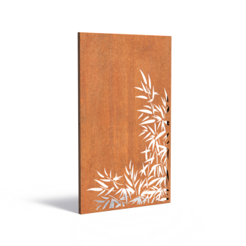 Paneel Nature 110x5x180 cm CorTen 2mm Bamboe Rechts Laag