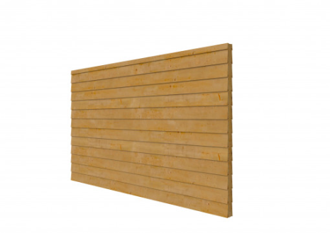 Douglas achterwand tbv Comfort/DHZ zweeds rabat dubbelzijdig