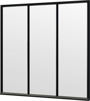 Steel Look raam 2230x2200mm zwart module H-01