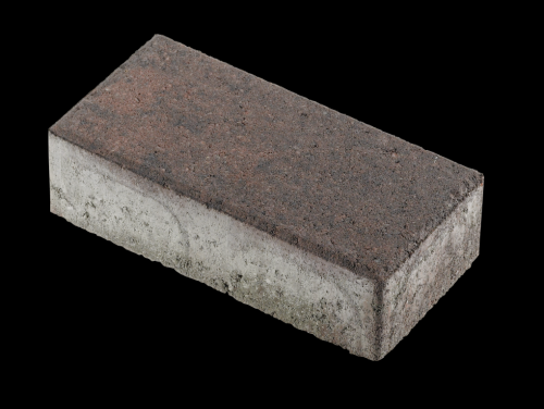 betonklinker Belgisch formaat deklaag 22x11x8 rood-zwart