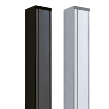 Composiet paal + kap 68x68 mmx186 cm houten kern (restantpartij)