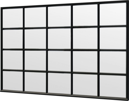 Steel Look raam 3405x2200mm zwart module E-04
