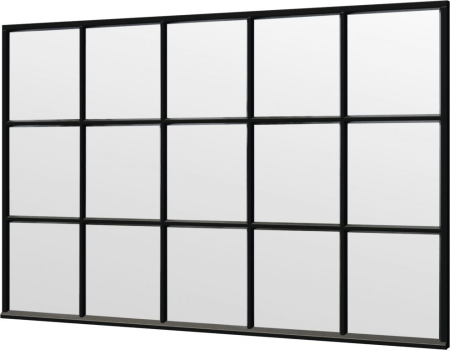 Steel Look raam 3405x2200mm zwart module E-03