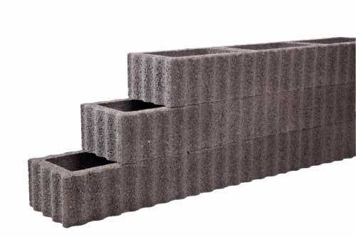 Kubusflor zwart 40x30x25cm