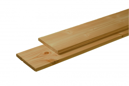 Douglas plank geschaafd/fijnbezaagd 2,8x19,5x400 cm groen geïmpregneerd