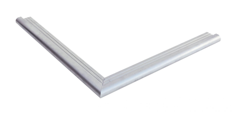Daktrim aluminium met ronde kraal tbv max. dakmaat 500 cm