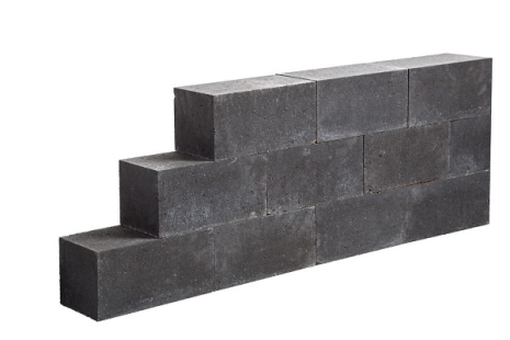 Linea block black 15x15x60 cm stapelblok strak