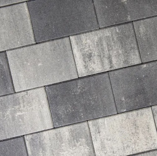 Betonklinkers 10,5x21x8cm grijs-zwart