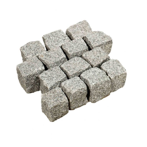 Portugees graniet grijs Bekapt 8x10 cm kist  7,5 m2/1490 kg