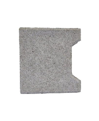 Passtuk (24st begin/24st halve) H-Profielsteen 8cm KOMO MF grijs met deklaag
